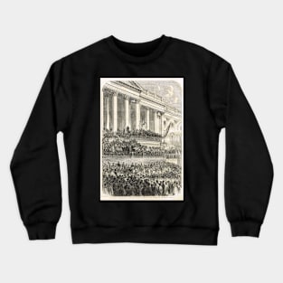 Second inauguration Abraham Lincoln 1865 Crewneck Sweatshirt